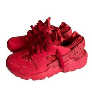 NIKE Huarache Run triple red Nikeid custom shoes